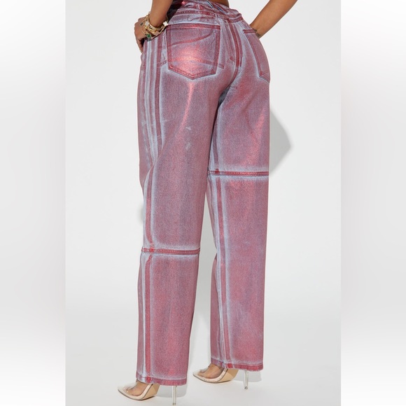 Rosa Metallic Demin Pants - Picture 2 of 3